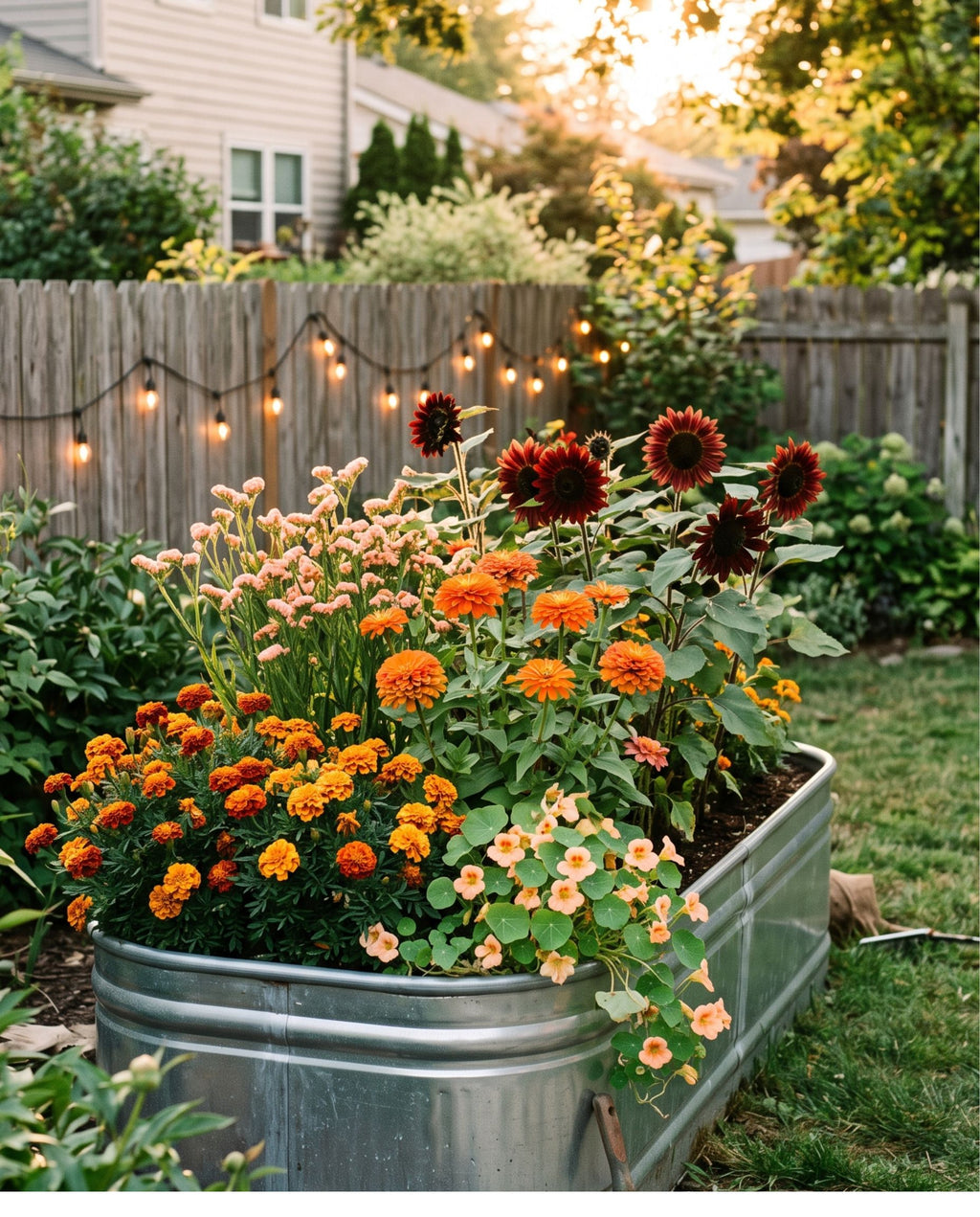 Golden Hour Wander Mix — Warm Sunset Cutting Garden Seed Blend