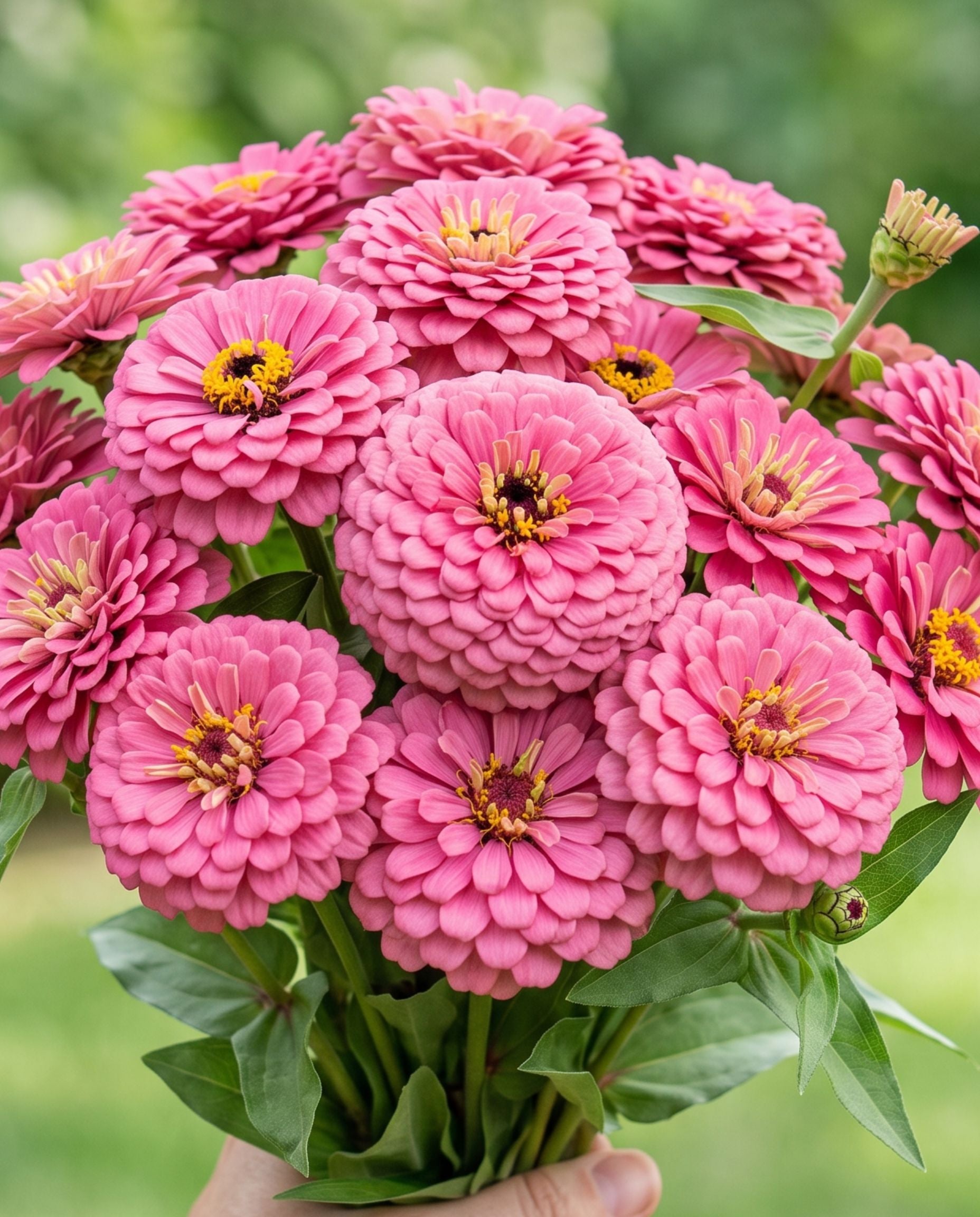 Zinnia 'Rose' Tall Ruffle Seed