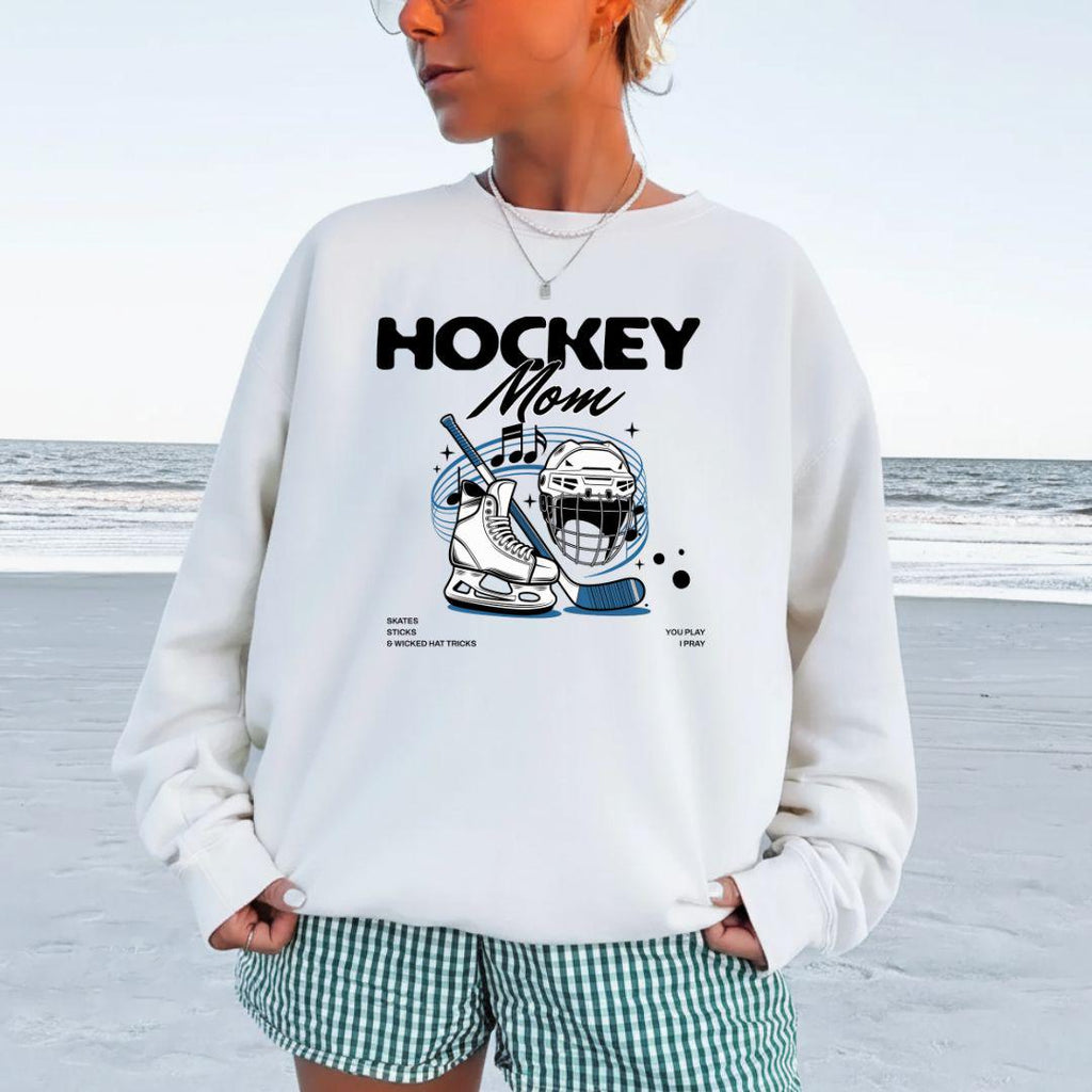 Hockey Mom Sweatshirt, Gift for a Hockey Mom, You Play I Pray Sports Mom