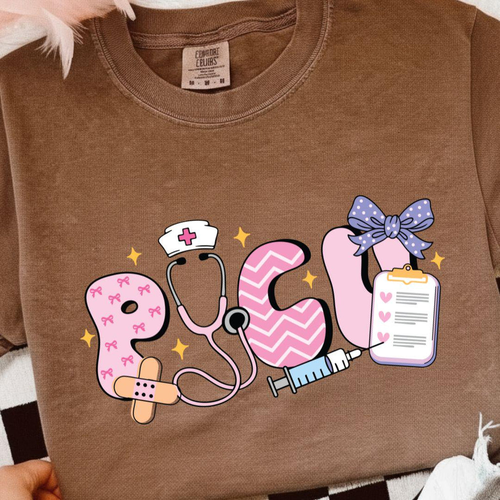 PICU Nurse Shirt, PICU Comfort Color T Shirt, Gift for PICU Nurse