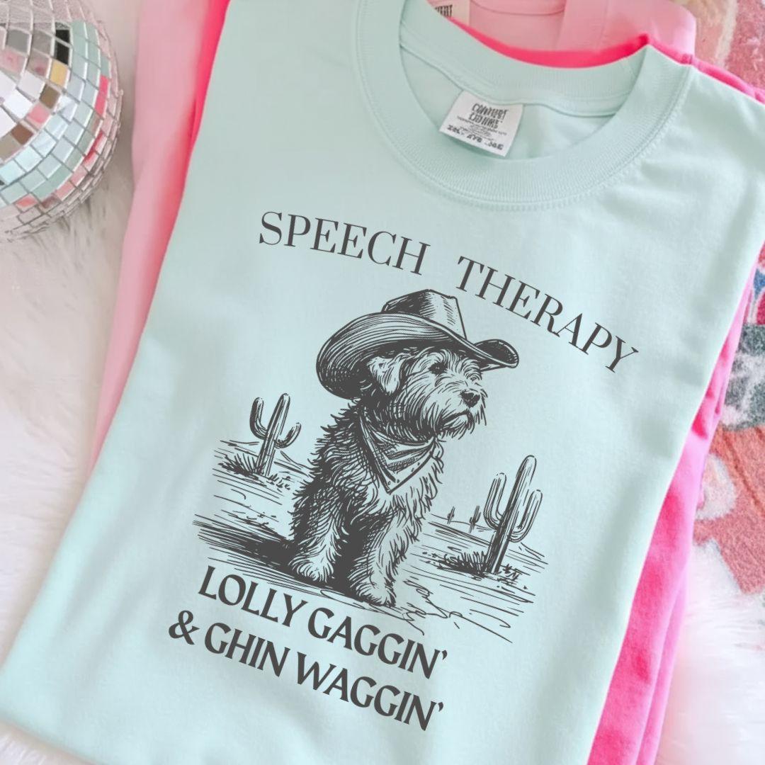 Speech Therapist T-Shirt, SLP Communication Specialist, Goldendoodle SLP Shirt, Pediatric Speech Therapy