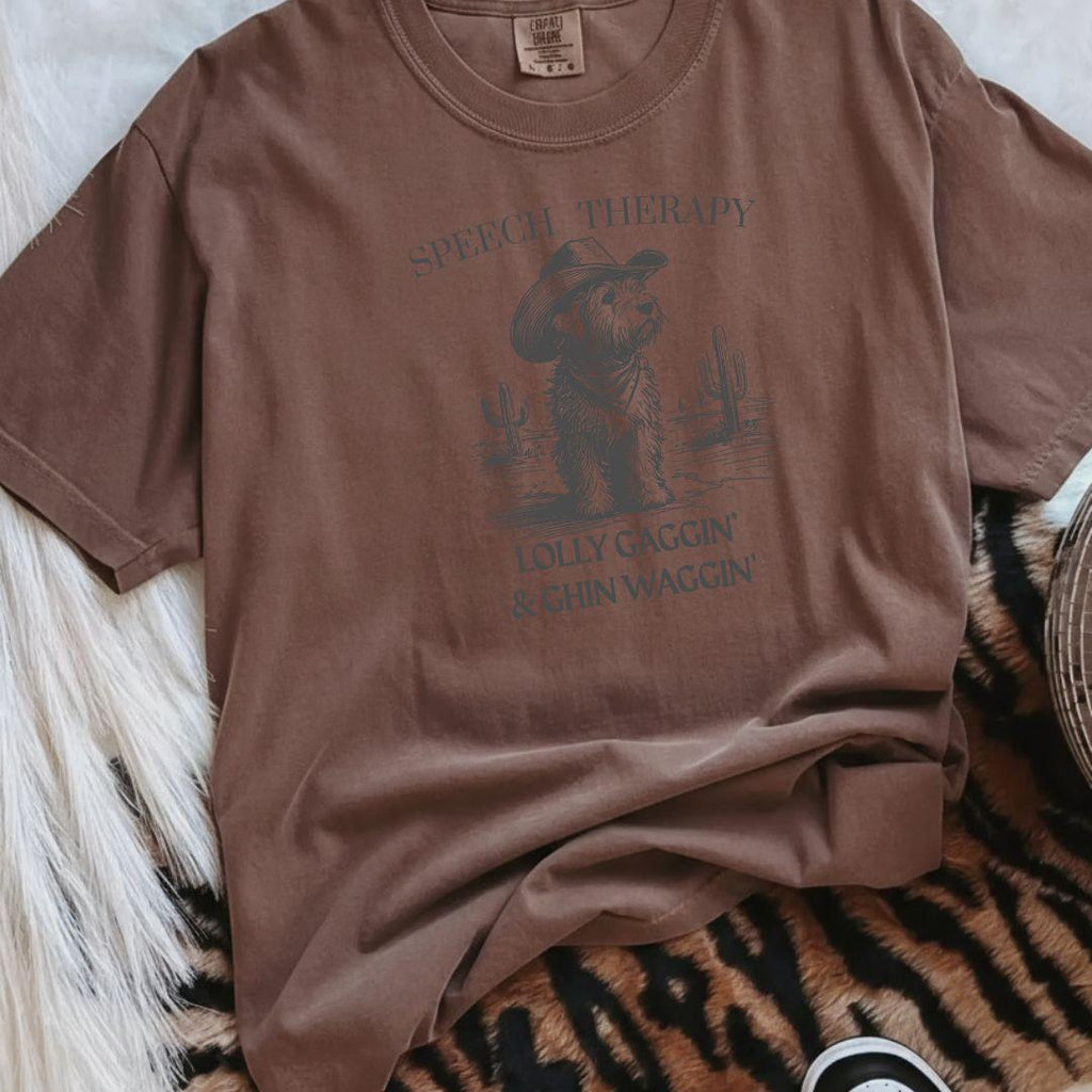 Speech Therapist T-Shirt, SLP Communication Specialist, Goldendoodle SLP Shirt, Pediatric Speech Therapy