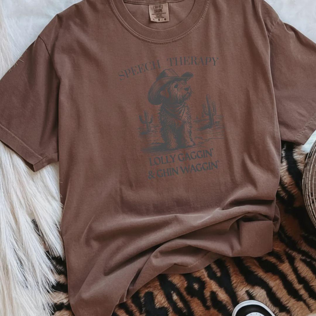 Speech Therapist T-Shirt, SLP Communication Specialist, Goldendoodle SLP Shirt, Pediatric Speech Therapy