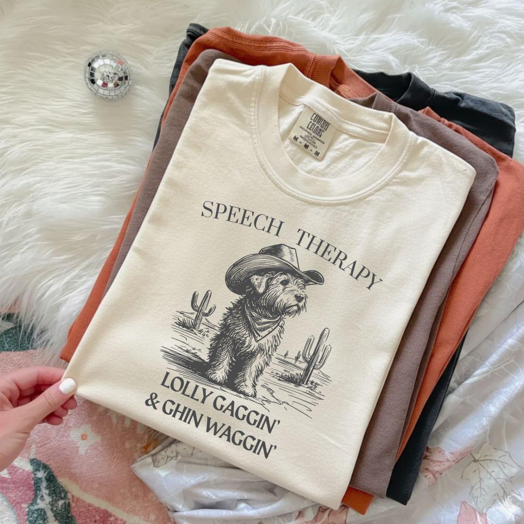 Speech Therapist T-Shirt, SLP Communication Specialist, Goldendoodle SLP Shirt, Pediatric Speech Therapy
