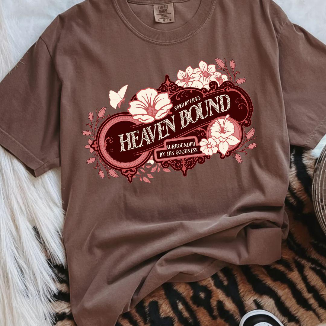 Heaven Bound Comfort Colors Shirt, Saved By Grace T-Shirt, Baptism Gift For Adult