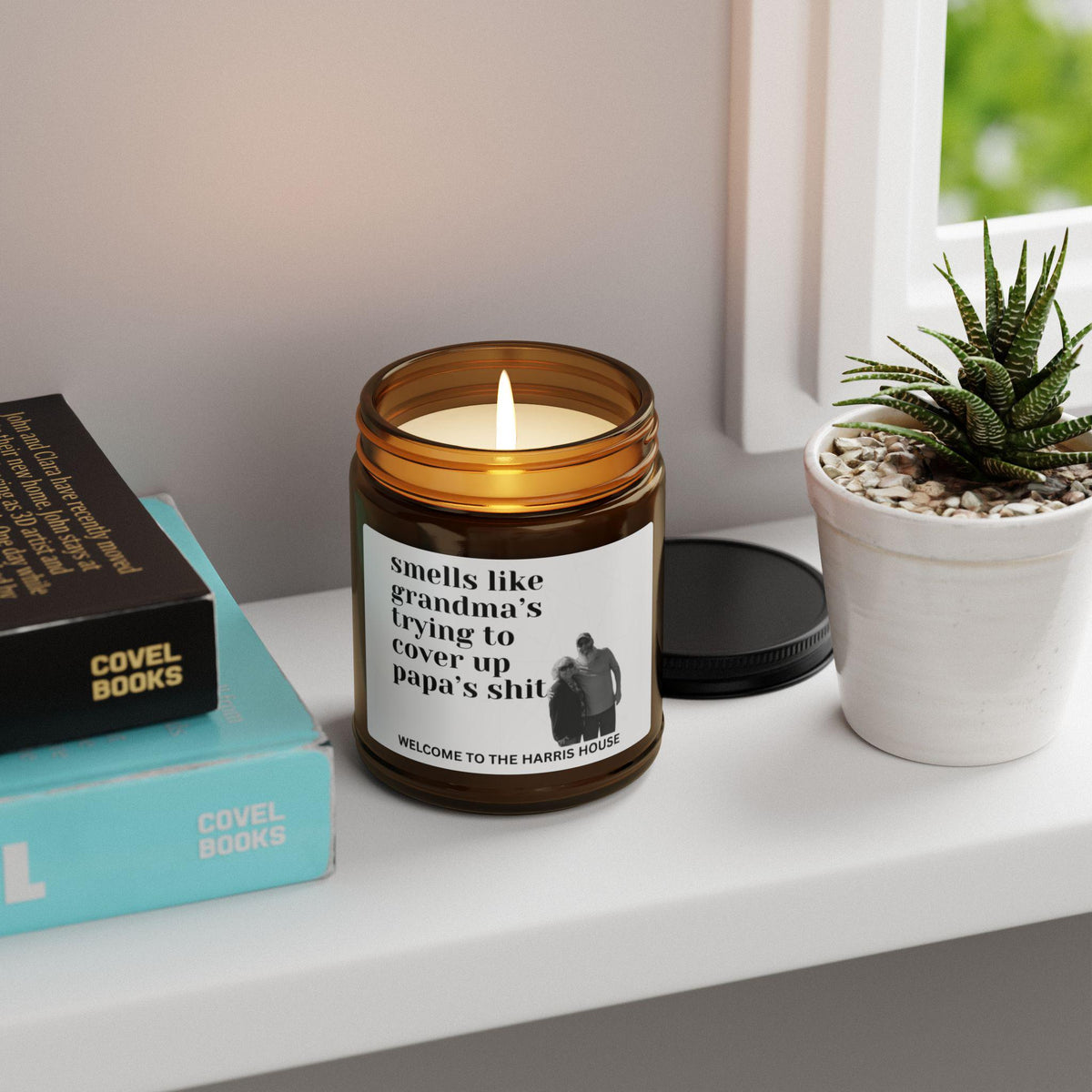 Copy of smells better than a bathroom full of febreze Candle | Amber Jar Soy Candle