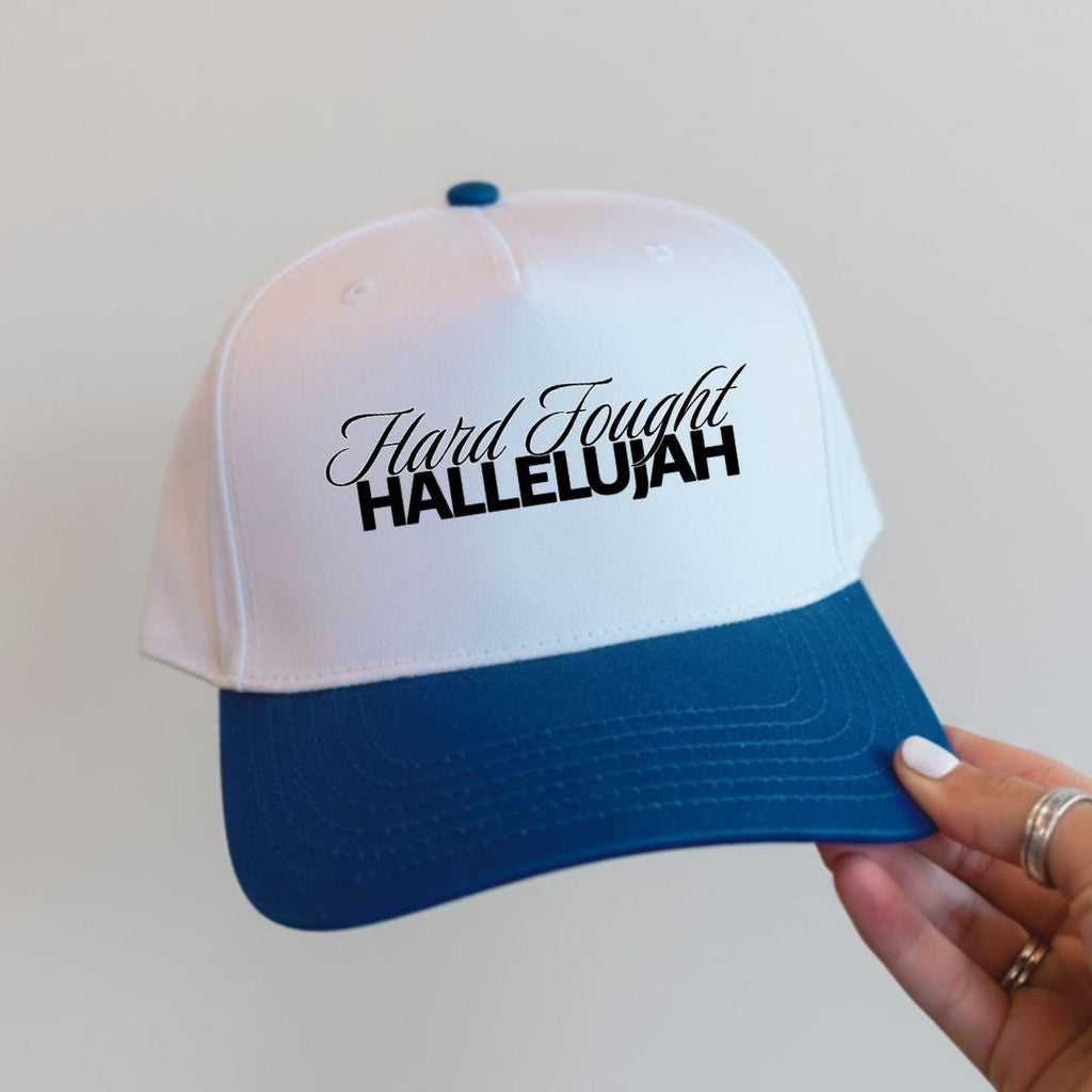 Hard Fought Hallelujah Embroidered Hat, Christian Music Hat