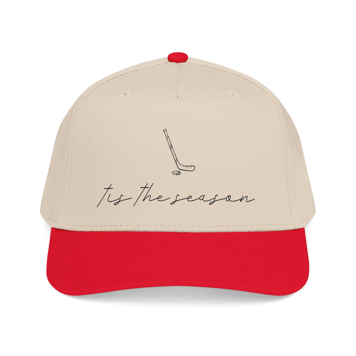 Tis The Season Hockey Hat, Hockey Player Gift, Otto 31-069 Embroidered Hat