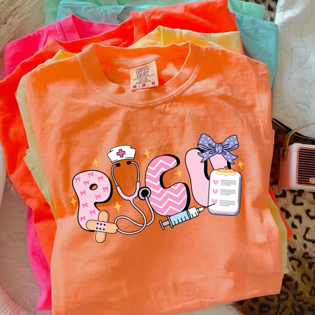 PICU Nurse Shirt, PICU Comfort Color T Shirt, Gift for PICU Nurse