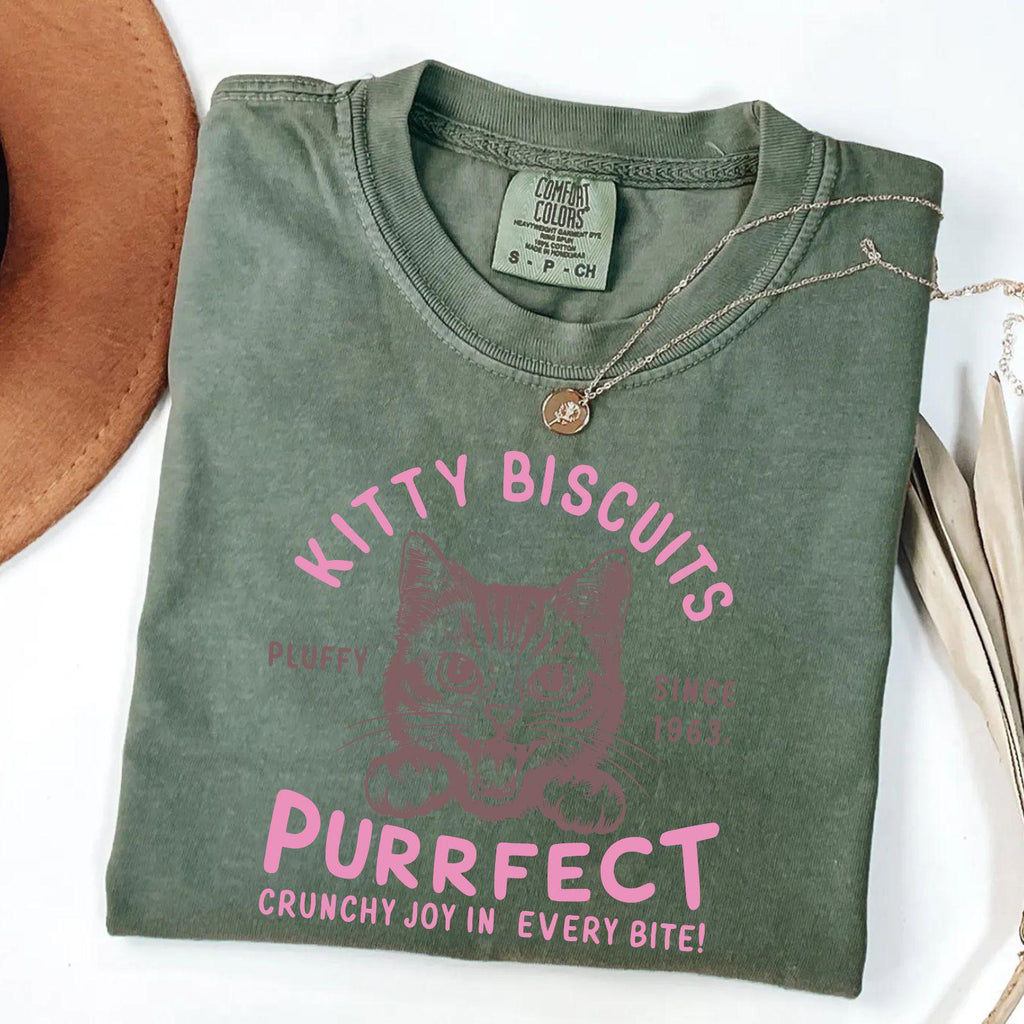 Comfort Colors® Cat Biscuit Maker Shirt, Funny Cat Kneading Shirt, Kitty Lover Gift Tee, Cat Lover Shirt