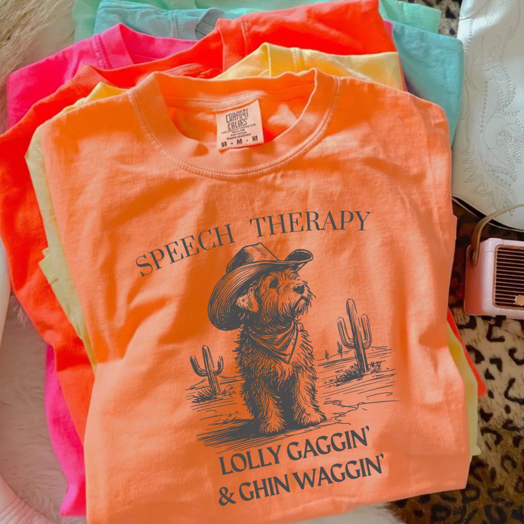 Speech Therapist T-Shirt, SLP Communication Specialist, Goldendoodle SLP Shirt, Pediatric Speech Therapy