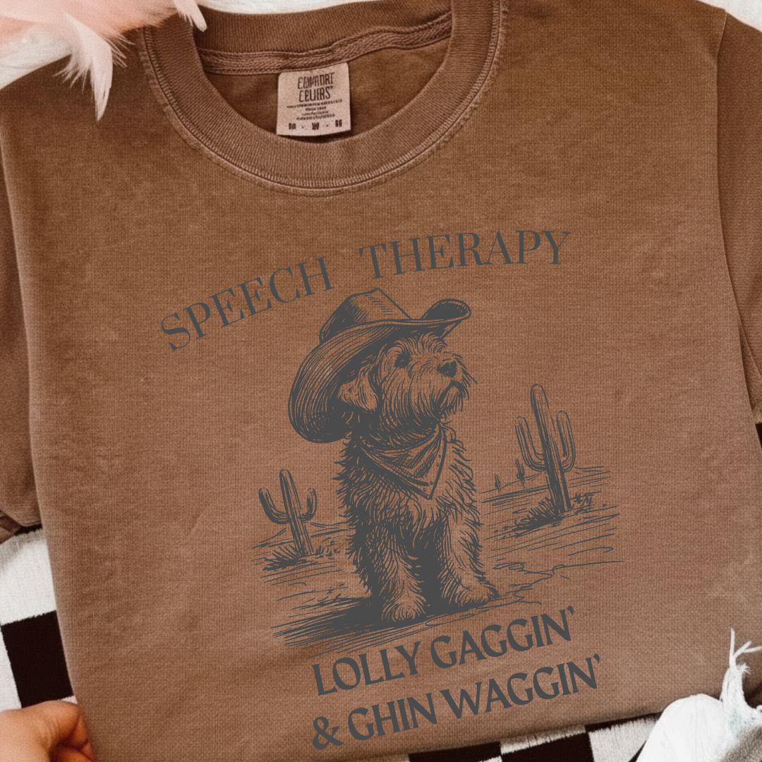 Speech Therapist T-Shirt, SLP Communication Specialist, Goldendoodle SLP Shirt, Pediatric Speech Therapy