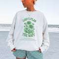 God's Plan is Worth The Wait PNG, Inspirational Christian PNG, Floral Digital Design