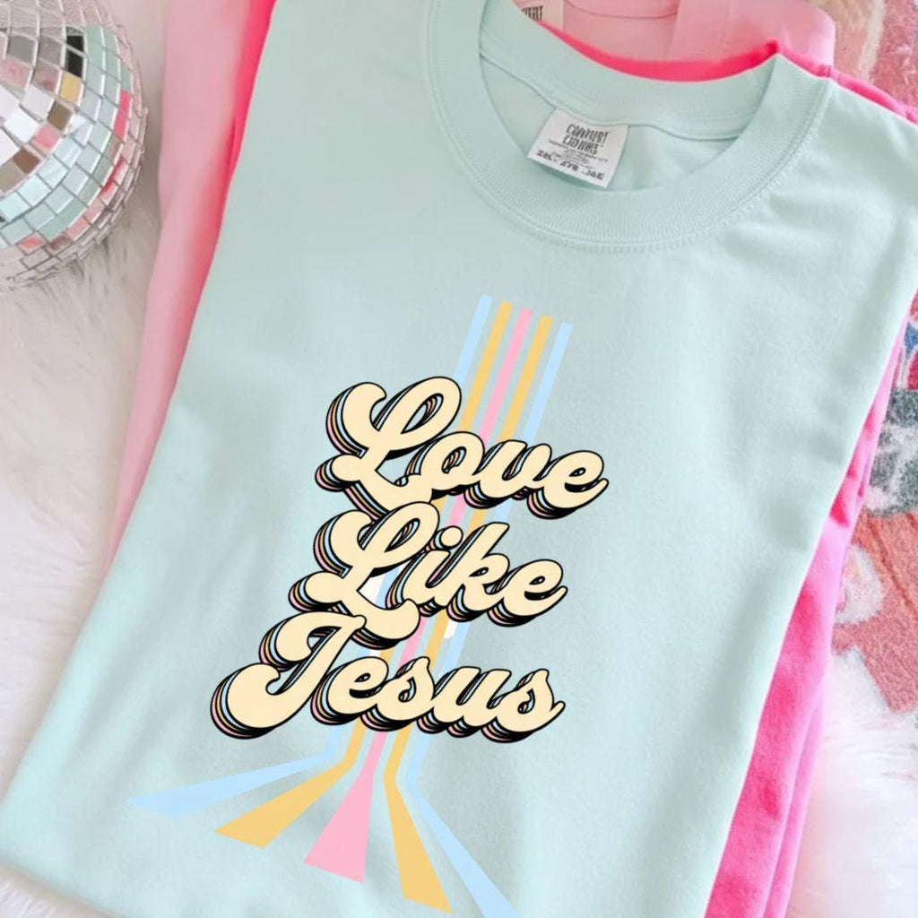 Love Like Jesus PNG, Jesus Loves You, Faith Based PNG, Christian T Shirt Design