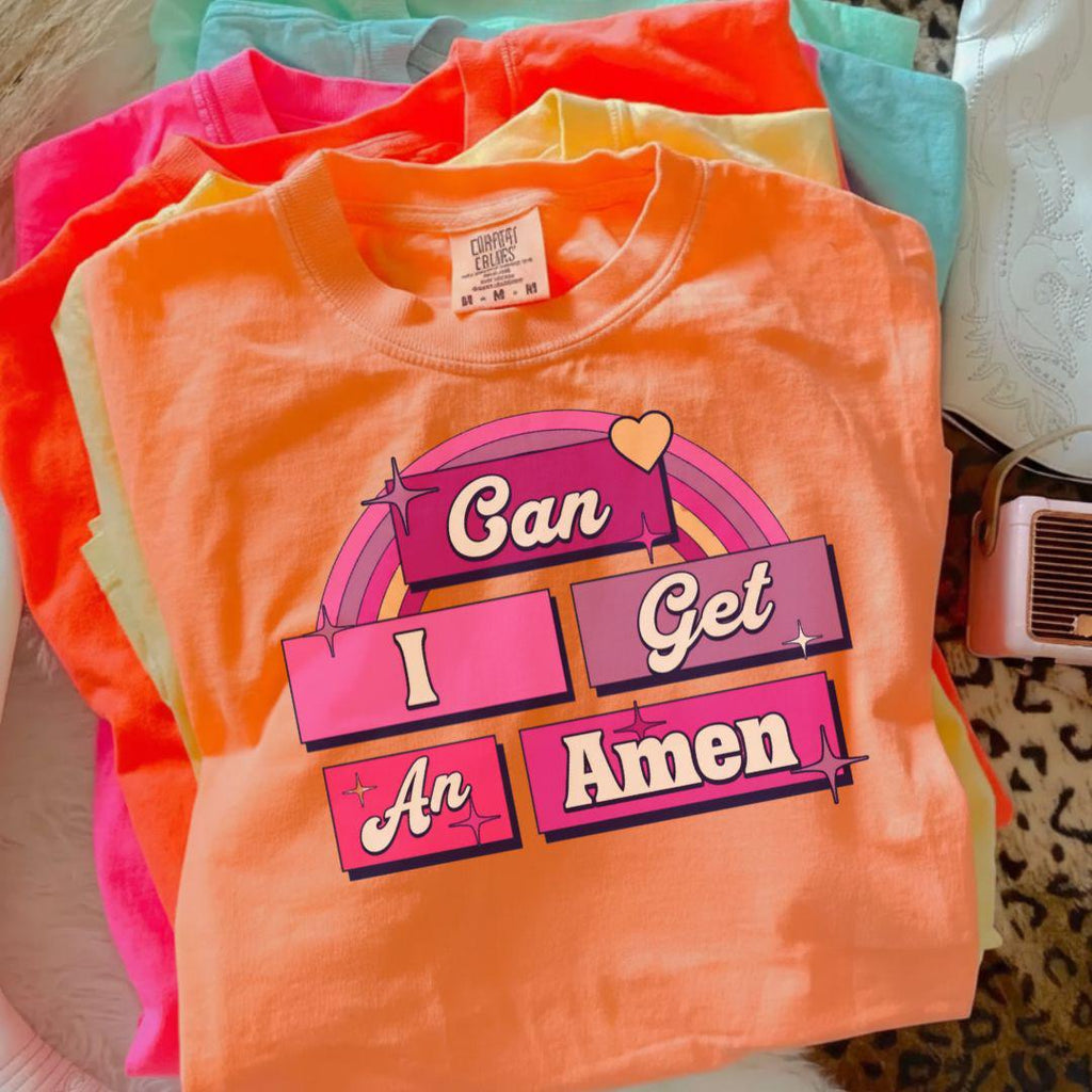Can I Get An Amen PNG, Faith Based PNG, Christian T Shirt Design