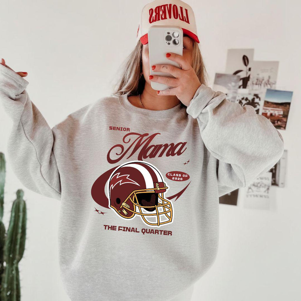 Senior 2026 Football Mom PNG, Senior Graduation PNG, Football Mom PNG