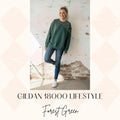 Forest Green Gildan 18000 Sweatshirt Mockup: Lifestyle Mockup, G18000 Forest Green Mockup, Trending Lifestyle Mockup, Influencer Vibe