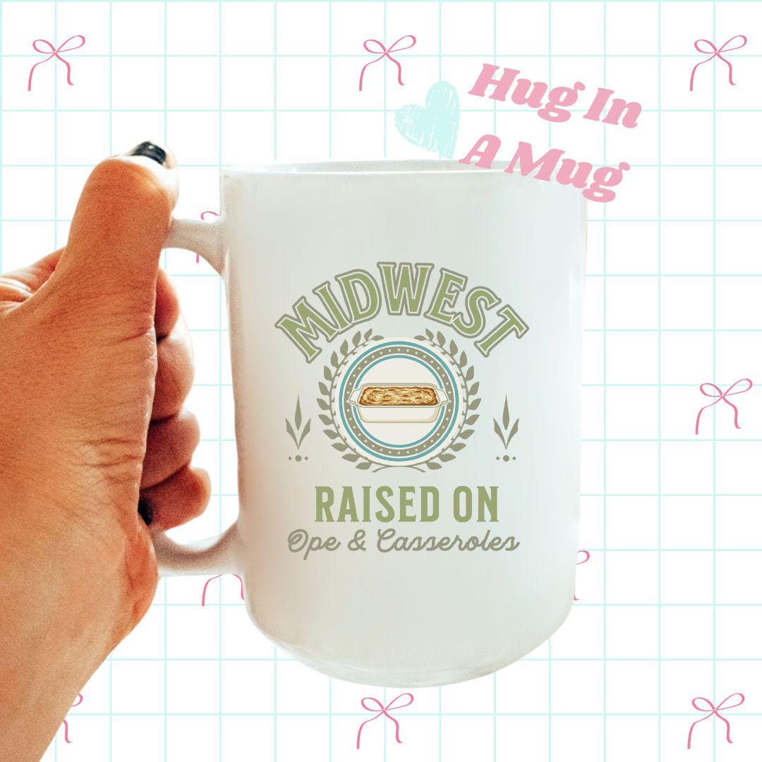 Midwest Coffee Mug, Midwestern Mug, Coffee Lover Gift Idea, Midwest Is Best Aesthetic Ceramic Cup