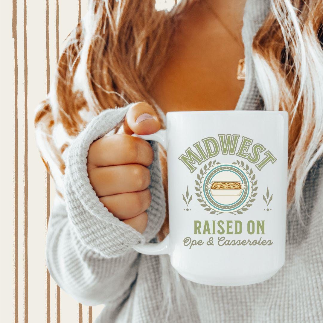 Midwest Coffee Mug, Midwestern Mug, Coffee Lover Gift Idea, Midwest Is Best Aesthetic Ceramic Cup