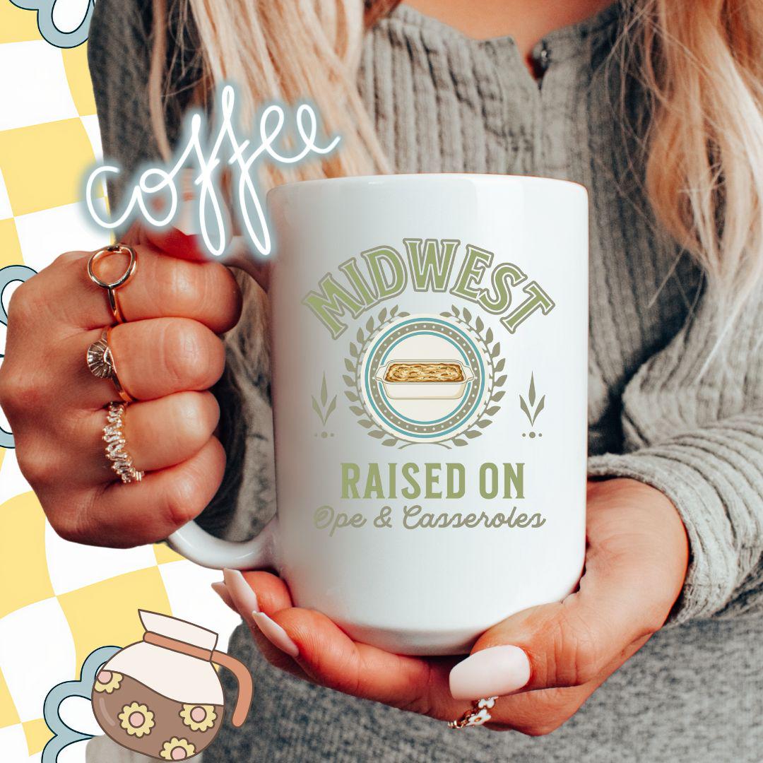 Midwest Coffee Mug, Midwestern Mug, Coffee Lover Gift Idea, Midwest Is Best Aesthetic Ceramic Cup