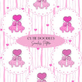 Goldendoodle Seamless Design, Preppy Valentine Pattern, Coquette Dog Seamless Pattern