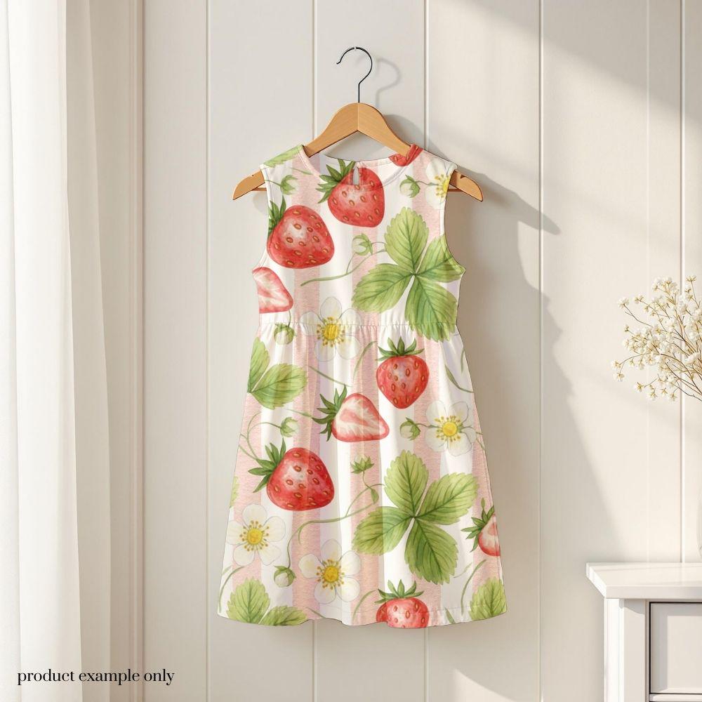 Strawberrry Seamless Design, Fruit Pattern, Summer Seamless Pattern