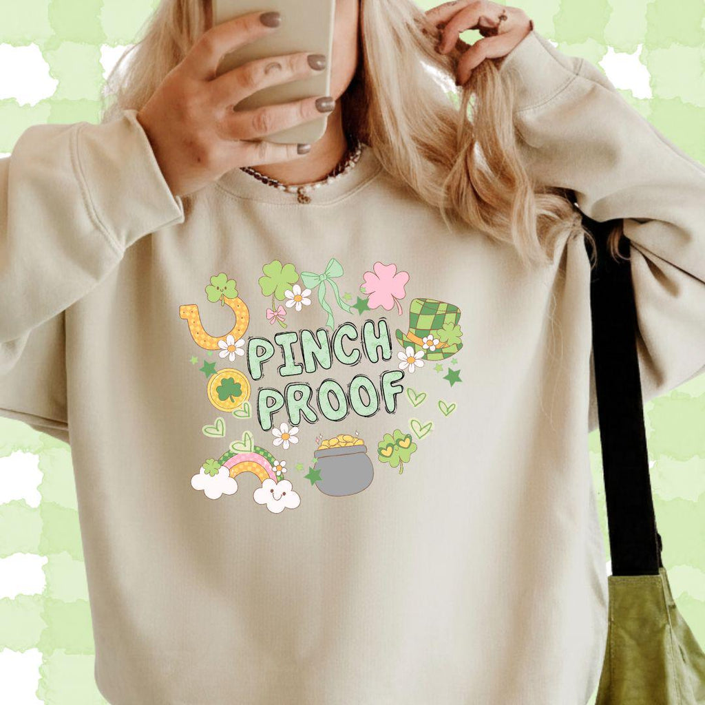 St. Patricks Day PNG, Pinch Proof Digital Design, Shamrock Doodle PNG
