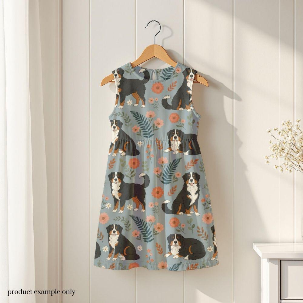 Bernese Mountain Dog Seamless Design, Berner Dog Pattern, Swiss Mountain Dog Seamless Pattern