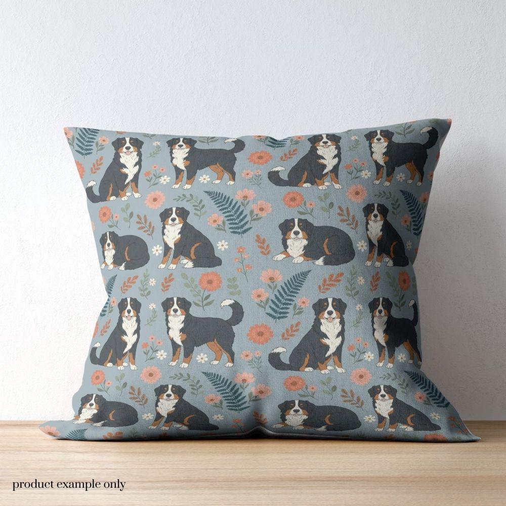Bernese Mountain Dog Seamless Design, Berner Dog Pattern, Swiss Mountain Dog Seamless Pattern