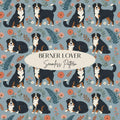 Bernese Mountain Dog Seamless Design, Berner Dog Pattern, Swiss Mountain Dog Seamless Pattern