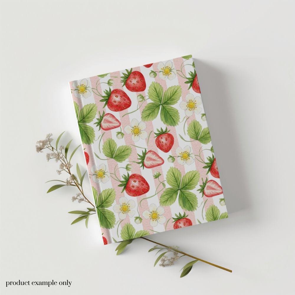 Strawberrry Seamless Design, Fruit Pattern, Summer Seamless Pattern