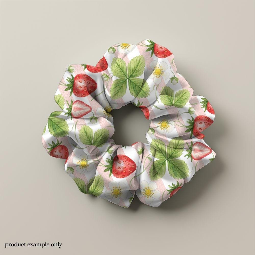Strawberrry Seamless Design, Fruit Pattern, Summer Seamless Pattern