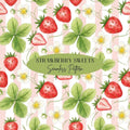 Strawberrry Seamless Design, Fruit Pattern, Summer Seamless Pattern