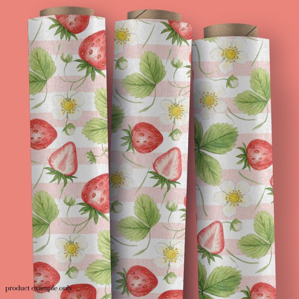 Strawberrry Seamless Design, Fruit Pattern, Summer Seamless Pattern
