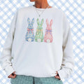 Faux Painted Easter PNG,  Faux Easter Bunny Design, Pastel Easter Bunny PNG