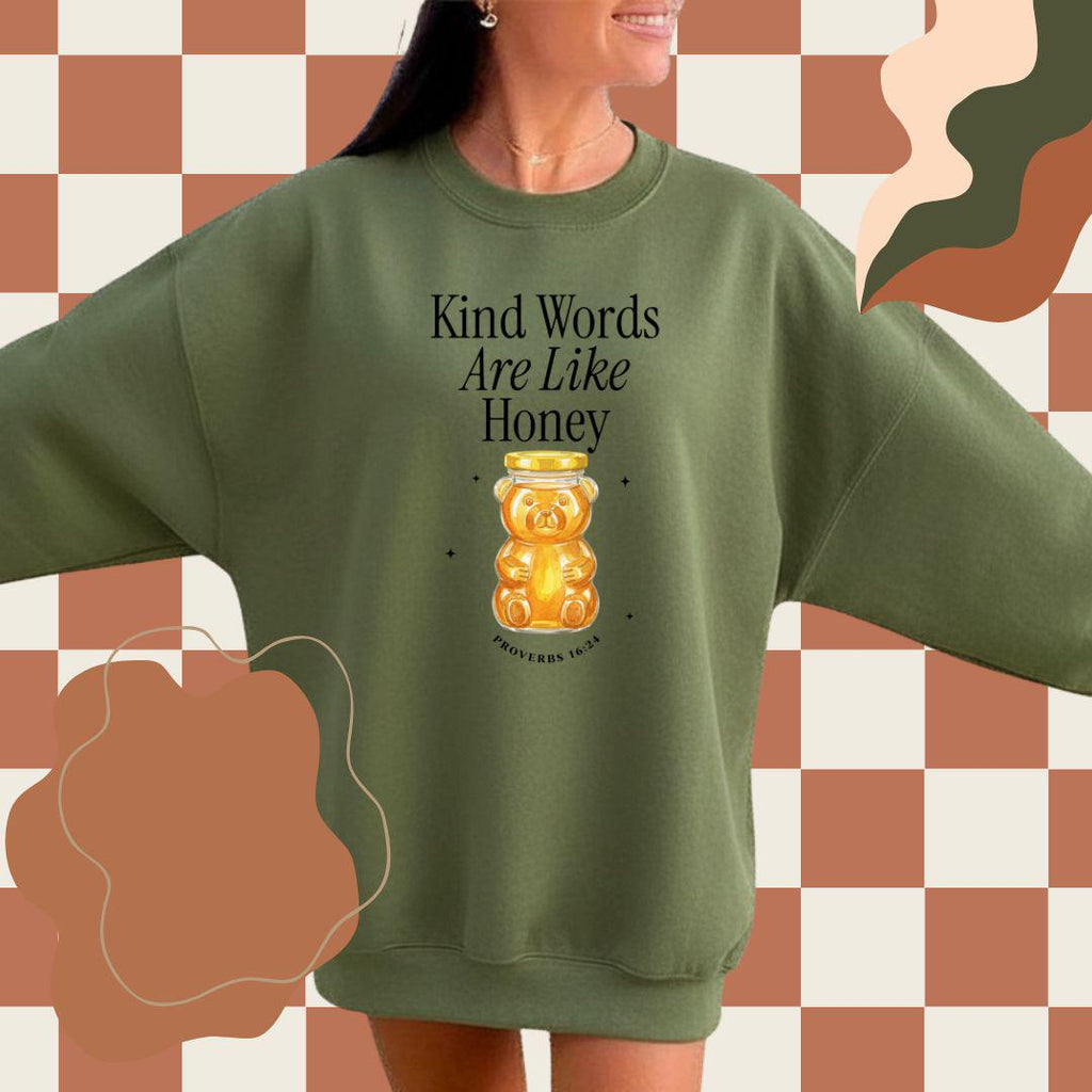 Kind Words Are Like Honey Sublimation, Proverbs 16:24 Digital Design