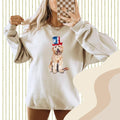 Goldendoodle PNG, Brushstroke July 4th Png, Independence Day Png, Fourth of July Design, Faux Painting Png, Doodle Mom Png
