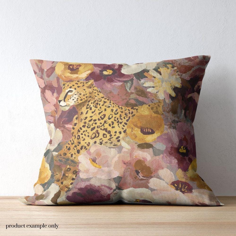 Bold Cheetah Pattern Digital Paper, Jungle Seamless Pattern, Moody Seamless Animal Print Repeating Design