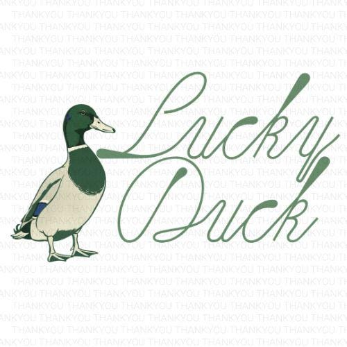 Lucky Duck PNG, Mallard Duck Digital Design,