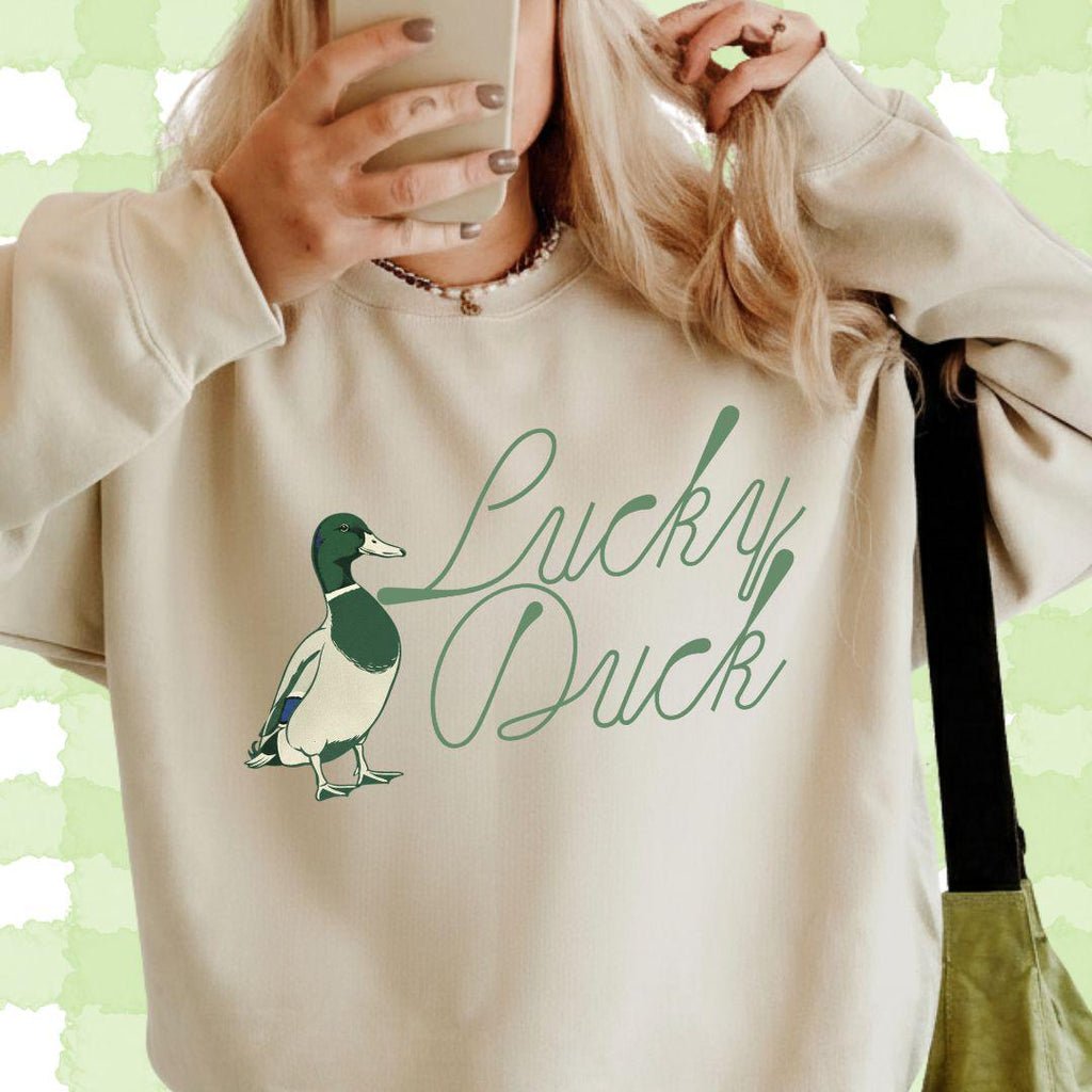 Lucky Duck PNG, Mallard Duck Digital Design,