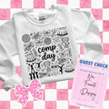 Comp Day PNG, Cheerleading Png, Cheerleader Png, Cheer Doodle Design, Cheer Mom, Cheer Competition, Cheer Comp Png