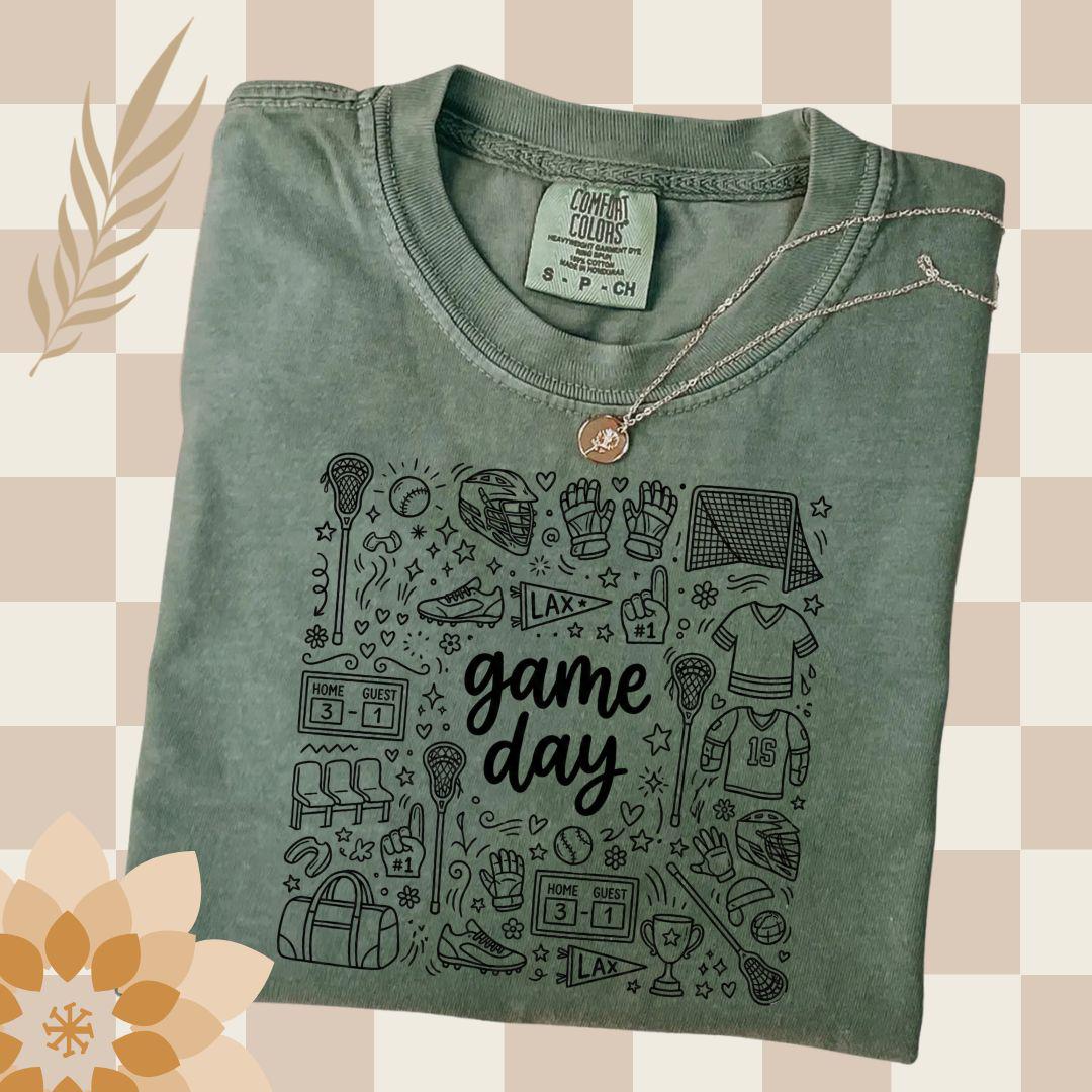 Lacrosse PNG,  Lacrosse Player Png, Game Day Doodle Design, LAX Png