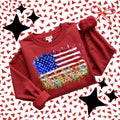 American Flag PNG, Brushstroke July 4th Png, Independence Day Png, Fourth of July Design, Faux Painting Png