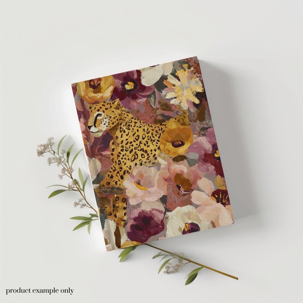 Bold Cheetah Pattern Digital Paper, Jungle Seamless Pattern, Moody Seamless Animal Print Repeating Design