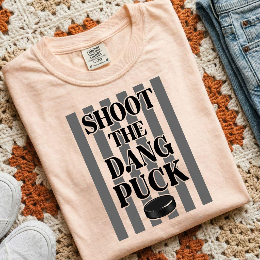 Shoot The Dang Puck, Hockey PNG, Ice Hockey Png, Hockey Mama Png, Hockey Doodle Design, Hockey Mom, Winter Sports