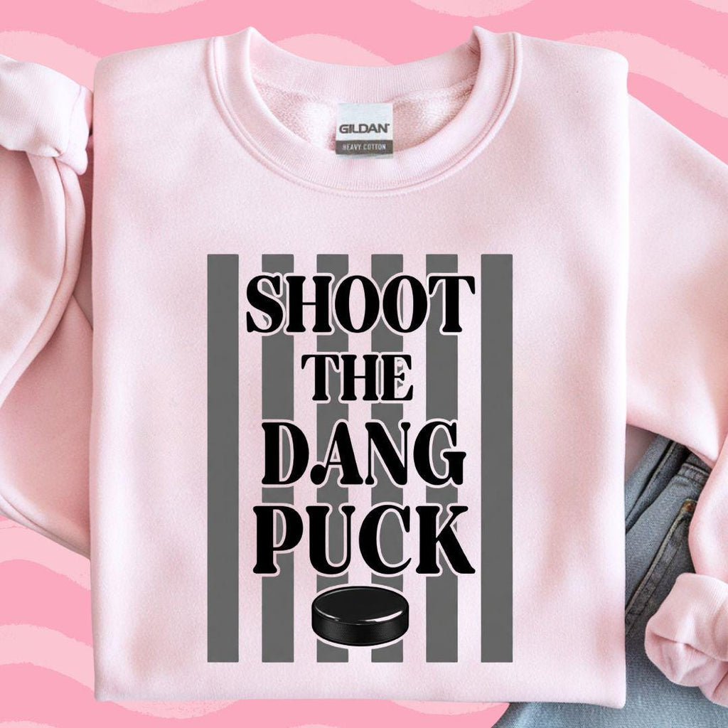 Shoot The Dang Puck, Hockey PNG, Ice Hockey Png, Hockey Mama Png, Hockey Doodle Design, Hockey Mom, Winter Sports
