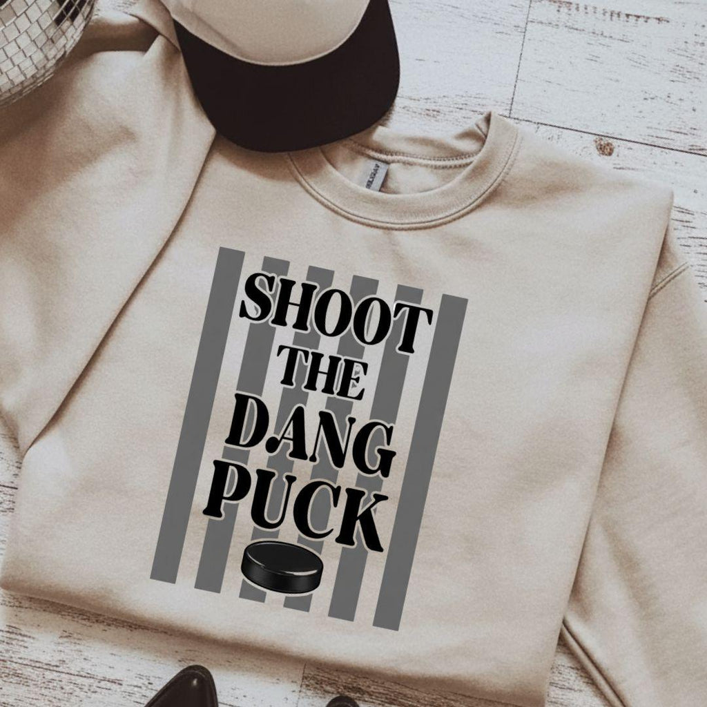 Shoot The Dang Puck, Hockey PNG, Ice Hockey Png, Hockey Mama Png, Hockey Doodle Design, Hockey Mom, Winter Sports