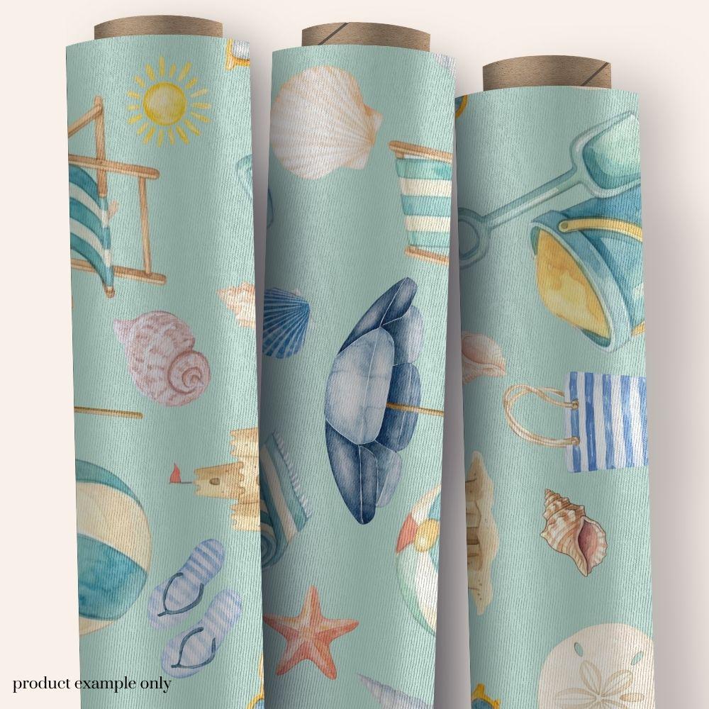 Beach Seamless Pattern, Beach Digital Paper, Summer Seamless, Tropical Seamless Pattern