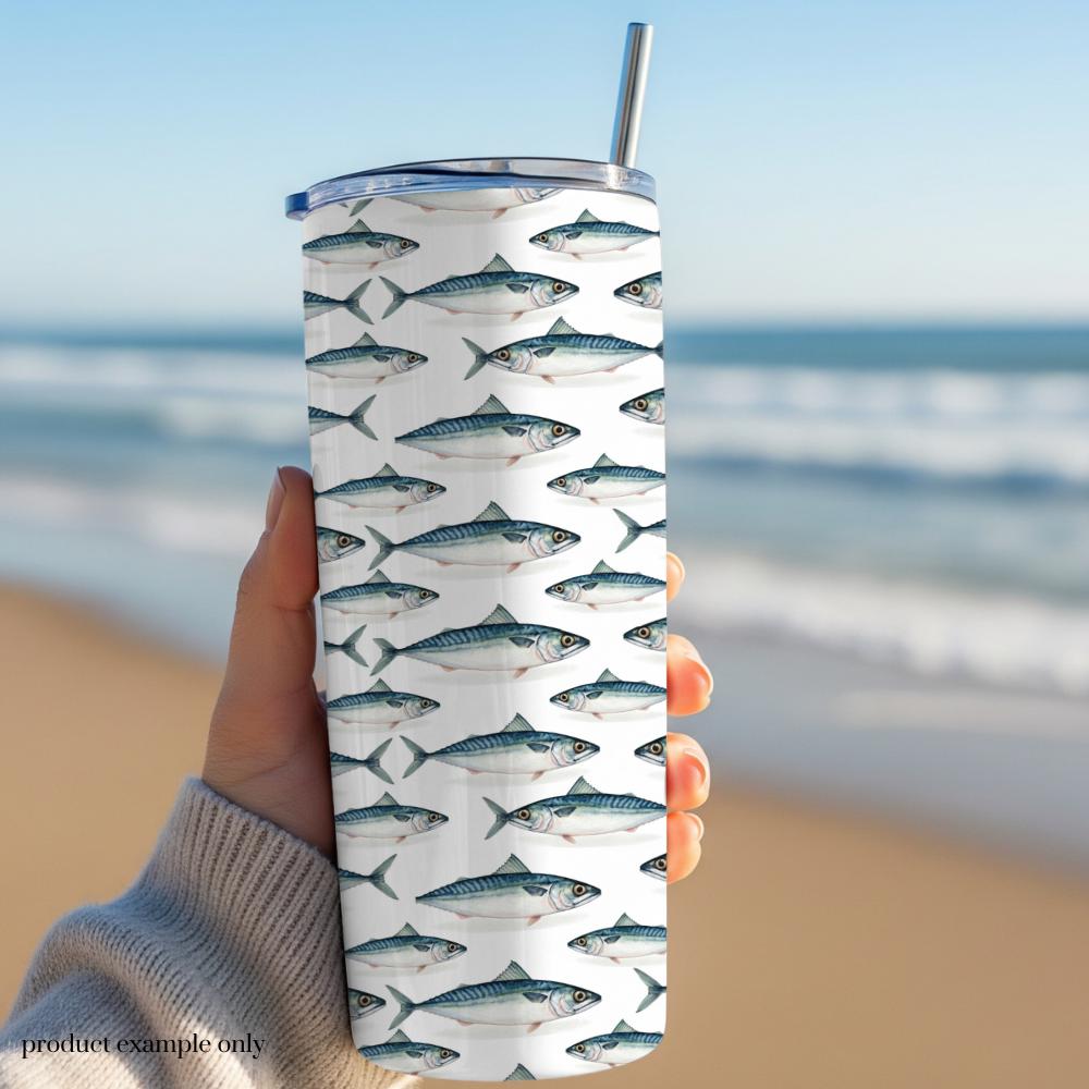 Fish Seamless Design, Watercolor Fish Pattern, Fisherman Aesthetic Repeating Pattern