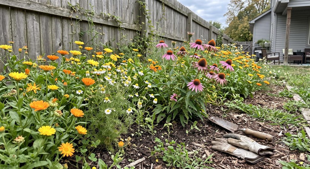 Mom's Herb Cabinet, Herbal Tea Garden Seed Kit  Calendula, Chamomile & Echinacea